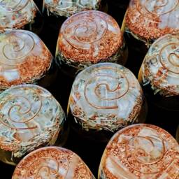 Orgone Tower Busters, Orgonite Puck, Handmade - thumbnail 2