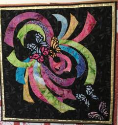Rainbow Home Decor. Butterfly Wall Hanging. Quilted Hanging. Farmhouse Pride