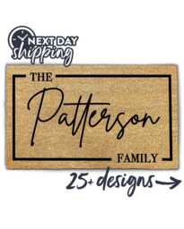 Best Selling Custom Doormat Gifts - Personalized Housewarming Gift With Design Customized Next Day Shipping Coir Rug - thumbnail 1