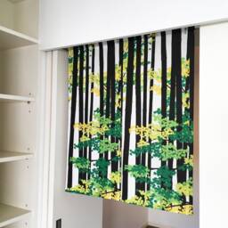 Japanese Maple Tree Noren Curtain Order Made, Green Momiji Door Curtain, Japanese Tenugui, Wall Tapestry, Fabric Panel - thumbnail 3