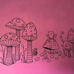 Woodland Nursery Wall Decal, Woodland Decor, Art Sticker - thumbnail 2