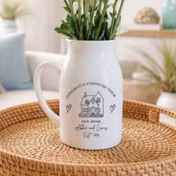 Personalised New Home Gift - Small Vase Housewarming Moving in Couples Friend First UK - thumbnail 1