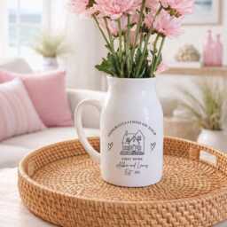 Personalised New Home Gift - Small Vase Housewarming Moving in Couples Friend First UK - thumbnail 3