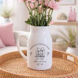 Personalised New Home Gift - Small Vase Housewarming Moving in Couples Friend First UK - thumbnail 2