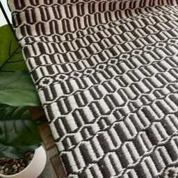 Large Cotton Throw Blanket - Geometric Woven Bedspread Eco Friendly Decor Heavy Sofa Bed Cover Traditional Portuguese 180x220cm - thumbnail 3