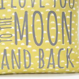I Love You To The Moon & Back Pillow Cover - Lime Green, 20x20 - thumbnail 2