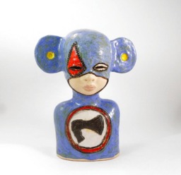 Handmade Ceramic Kid Sculpture, Unique Home Decor Art - 10 - thumbnail 1