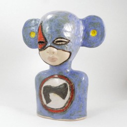 Handmade Ceramic Kid Sculpture, Unique Home Decor Art - 10 - thumbnail 4