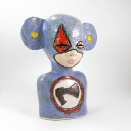 Handmade Ceramic Kid Sculpture, Unique Home Decor Art - 10 - thumbnail 2