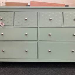 Large Chest Of Drawers Painted Bespoke Stencilled - thumbnail 3