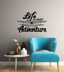 Adventure Quote Vinyl Wall Decal Inspirational Saying Home Interior Stickers Mural - #2951Di - thumbnail 1