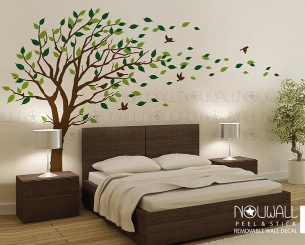 Removable Windy Tree Wall Decal Living Room Bedroom Decals Sticker Home Decor Wallpaper - image 1
