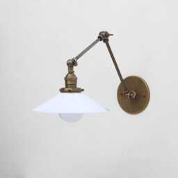 Brass Adjustable Wall Sconce Light, Solid Swivel Ul Listed, No.0217 - thumbnail 2