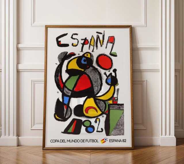 1982 World Cup Football Poster Retro Soccer Print - Spain - image 1