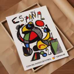 1982 World Cup Football Poster Retro Soccer Print - Spain - thumbnail 2