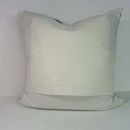 Suzani Pillow Cover Black, Gold & Gray Linen Blend Throw Cushion - 18x18 - thumbnail 2