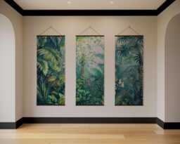 Painted Jungle Tapestry - Wall Hanging Unique Art