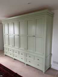 Wardrobe - 6 Door 9 Drawer Victorian Style - thumbnail 1