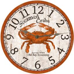 steamed Crabs Clock Perfect Decor For Coastal & Seafood Kitchens - thumbnail 2