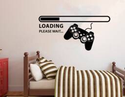Gamer Wall Decal Video Game Controller, Gaming Room Decor 2900 - thumbnail 1