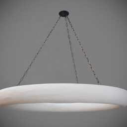 The Oversized Halo Large Plaster & Bronze Chandelier - thumbnail 2