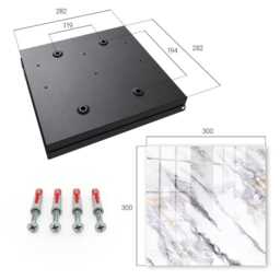 Marble Elegance Wall Mounted Key Cabinet, White Industrial Box, Minimalist Textures, For Lovers Of - thumbnail 4