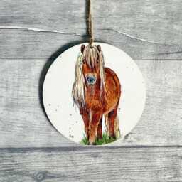 Horse Decoration, Pony Ornament, Equestrian Wall Decor, Gifts For Mothers Day - thumbnail 1