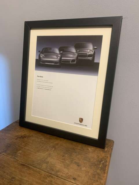 Porsche 2003 Original Framed Advertising Wall Art Print Poster, Birthday Gift For Porsche Car Enthusiasts - A131 - image 1
