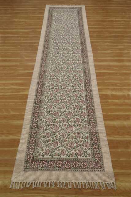 Large Hallway Stair Runner, Green Beige, Cotton Runner Rug, Kitchen Bathroom Entrance 2x13 2x18 3x12 Feet - image 1