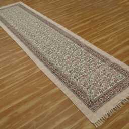 Large Hallway Stair Runner, Green Beige, Cotton Runner Rug, Kitchen Bathroom Entrance 2x13 2x18 3x12 Feet - thumbnail 2
