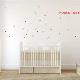 Line Confettis Dark Gray Wall Decals Nursery Decor Stickers - thumbnail 4
