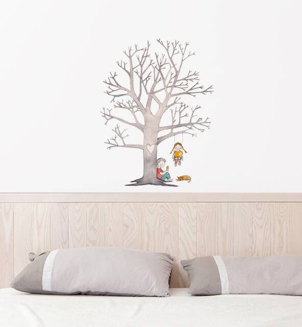 Friendship Tree Wall Sticker Decal - Nursery Stickers, Animal Decals, Home Decor, Baby Room, Art, Girl, Boy