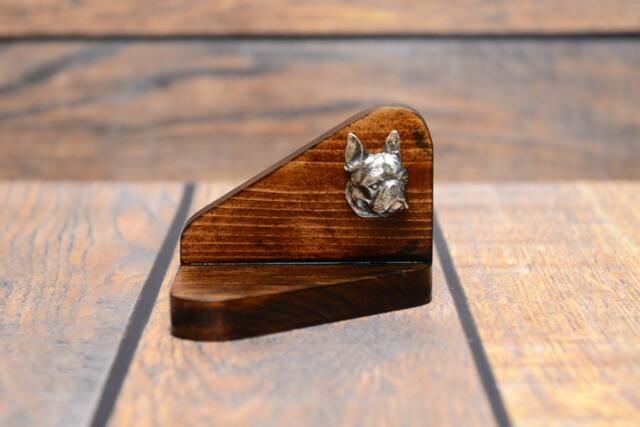 Boston Terrier - Wooden Candlestick With Dog, Souvenir, Decoration, Limited Edition, Collection - image 1