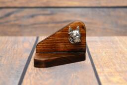 Boston Terrier - Wooden Candlestick With Dog, Souvenir, Decoration, Limited Edition, Collection - thumbnail 1