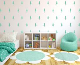 Pine Tree Wall Decals - Forest Pattern, Nursery Decor