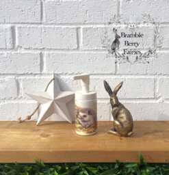 Soap Dispenser Hand Wash Lotion Hedgehog Toadstools Mushrooms Woodland Forest Leaves Decoupaged Glass Handmade - thumbnail 1