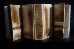"Unique Handmade Hardcover Genuine Leather Book - Object ""Atropos"