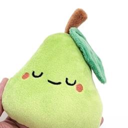 Cute Pear Plush - Handmade Kawaii Plushie Gift Baby Room Nursery Decor - thumbnail 4