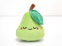 Cute Pear Plush - Handmade Kawaii Plushie Gift Baby Room Nursery Decor