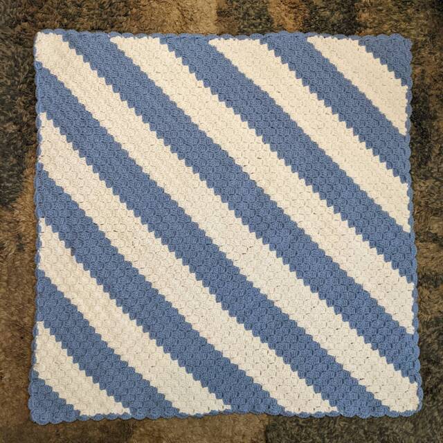 "Hand-Crocheted Baby Blanket, 36""x36" - image 1