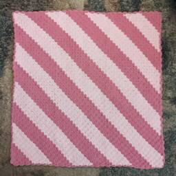 "Hand-Crocheted Baby Blanket, 36""x36" - thumbnail 2