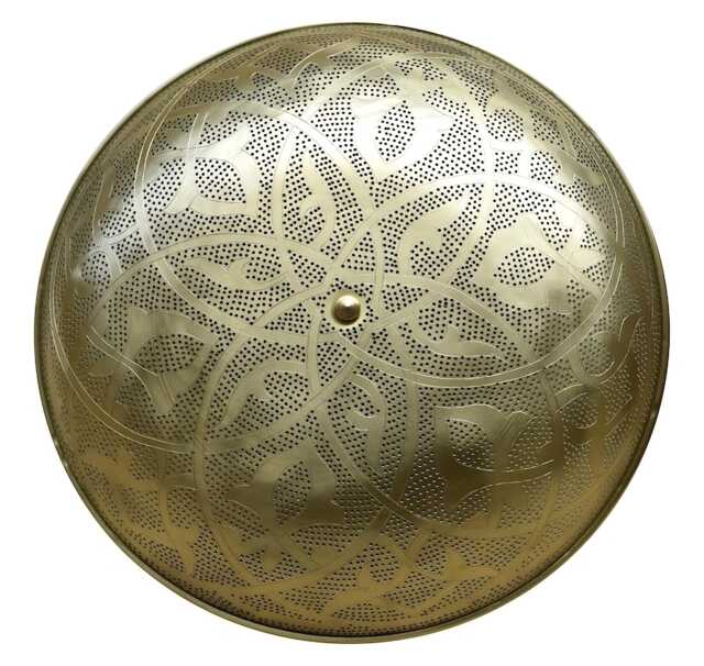 Moroccan Brass Ceiling Light Flush Mount - 18 - image 1