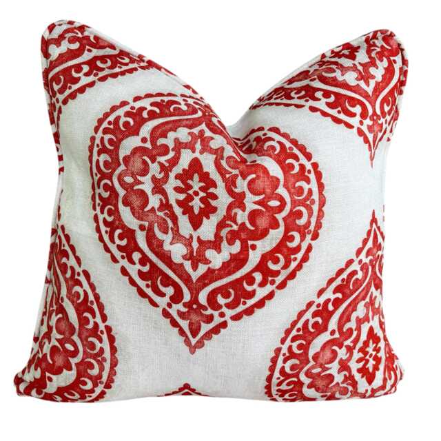 Jane Churchill Blakewater Designer Linen Orange Fabric Sofa Cushion Pillow Cover Throw - image 1