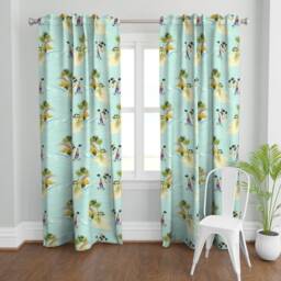 Hawaii Curtain Panel - Tropical Island Rainbow Beach Hawaiian Ocean Vacation Custom Heading To Diamond Head By Hootenannit - thumbnail 2