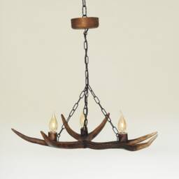 Small Real Deer Chandelier - thumbnail 3
