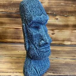 stone Garden Easter Island Head/ Moai/ Tiki Concrete Painted Ornament - thumbnail 2