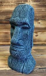 stone Garden Easter Island Head/ Moai/ Tiki Concrete Painted Ornament - thumbnail 1