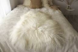 On Sale Sale Exclusive Genuine Natural Icelandic Sheepskin Rug, Pelt, Super Soft Long Fur Creamy White - thumbnail 1