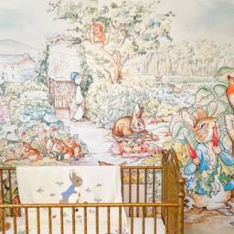 Peter The Rabbit Wall Mural, Fairytale Mural, Fairy Garden Wallpaper, Animals D??cor, Nursery & Room Art - thumbnail 3