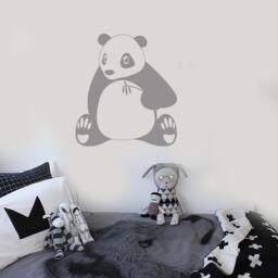 Wall Vinyl Decal Jungle Asian Tropics Panda Cute Bear Animals Decor Ethnic Modern Sketch Home Art - #1250Di - thumbnail 2